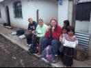 The team with the village children