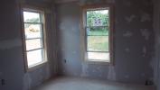 A finished bedroom.