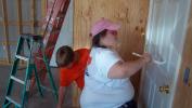 Ashley and Parker painting