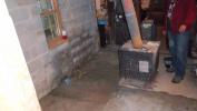 Concrete floor that once was earthen.