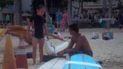 Ella beginning her surfing experience