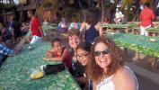 Sondi, Grace, Maria, and Ella at the Luau