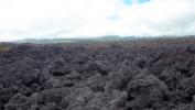 Lava field along the road