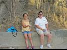Sondi and Ella enroute to top of Diamond Head