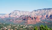Looking down on Sedona