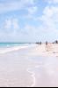 down the beach