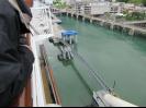 Securing ship to dock in Jeneau