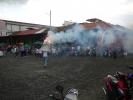 Fireworks on a man's head in Antigua