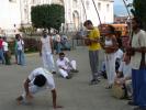 Street musicians and dancers in Antigua
