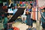 The Widows at work with their cloth