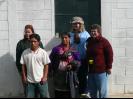 Stove building teams with their families
