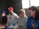 Eating the feast prepared for us by the village