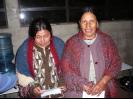 Chirstina and Juana receiving  prayer shawls (Our cooks)