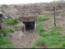 Underground window in the mud hut
