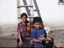 A family receiving a stove