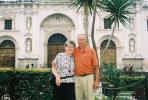 Wayne and Gynanne near the big Catholic church in Antigua
