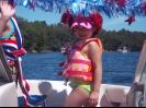 Getting dressed for the boat parade.