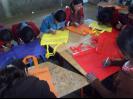 Working hard on the bags