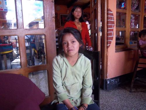 A child who sells on the streets