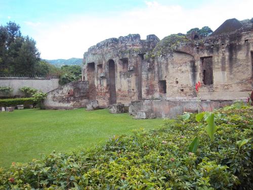 Outside the ancient convent