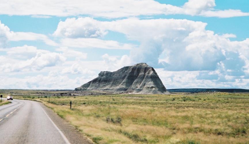 Rock formation in the Petrified Forest