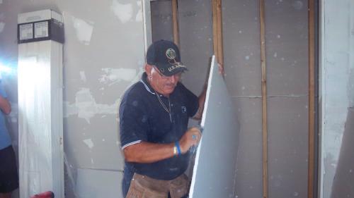 Dick is good with wallboard.