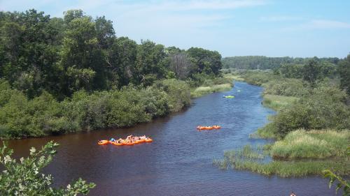 Lazy river seen from the train!