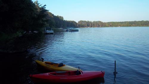 Beautiful evening at the lake