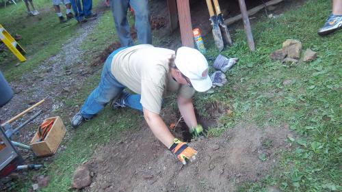 Get the rocks out of the hole.