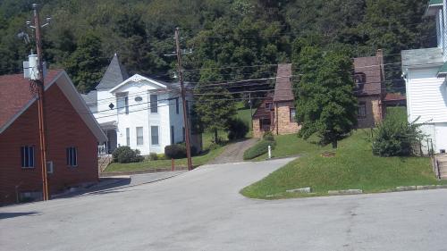 Street behind the warehouse