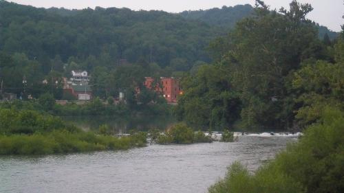 Tygart River running through Philippi