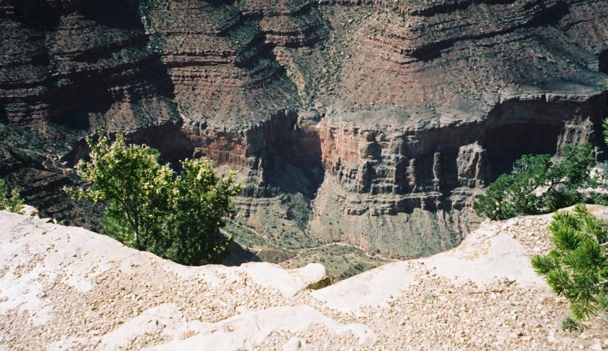 A view down into the Canyon