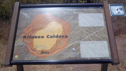 Sign about Kilauea