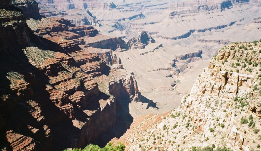 Interesting shadown on Canyon Walls