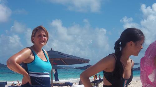 At the beach