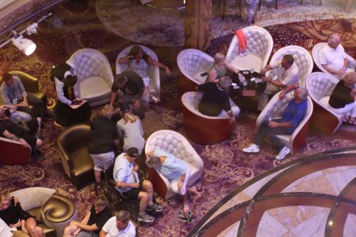 people on the ship