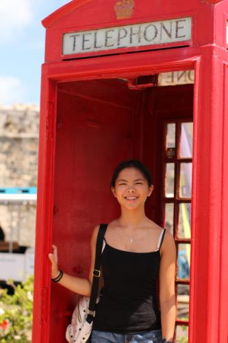 Grace and the phonebooth