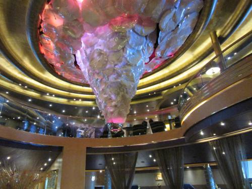 In the middle of the ship