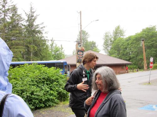 Our tour guide in Ketchikan