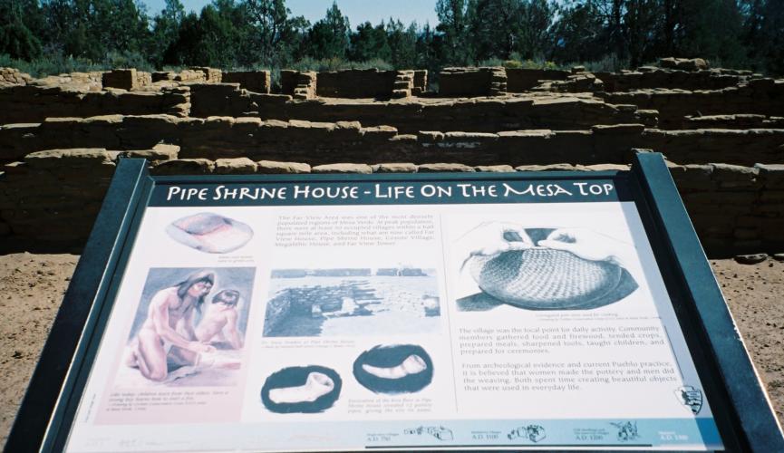 First above-ground dwellings at Mesa Verde 800 AD