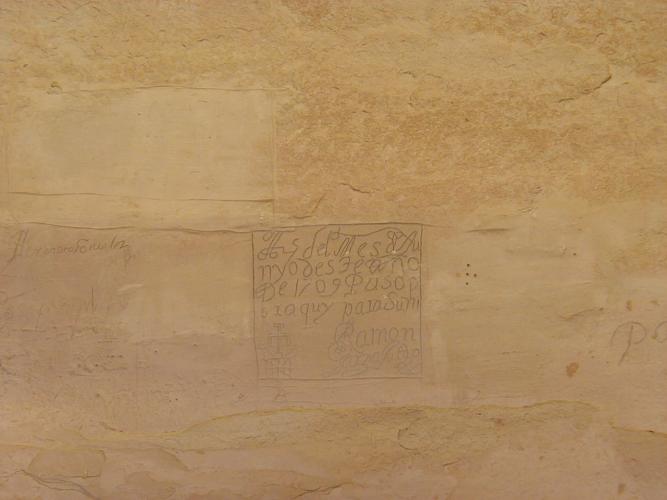 Inscription on the rock