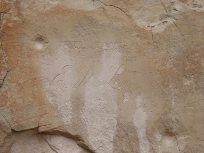 Inscriptions on the rocks