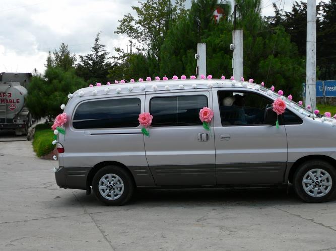 Decorated Car celebrating a saint's day