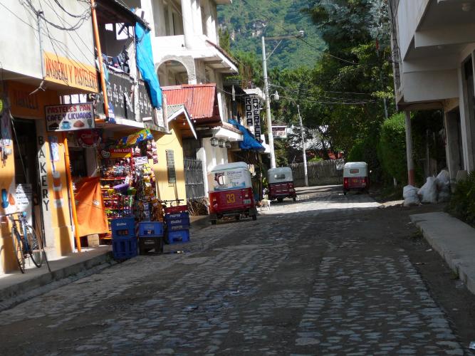 Shopping street in Panajachel