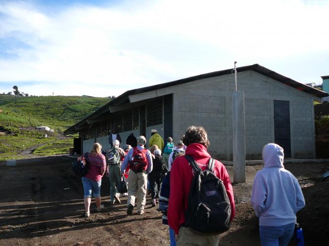 Arriving at the school house in Xolaja (home sweet home)