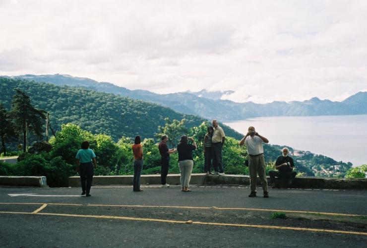 Everyone took pictures at the lake