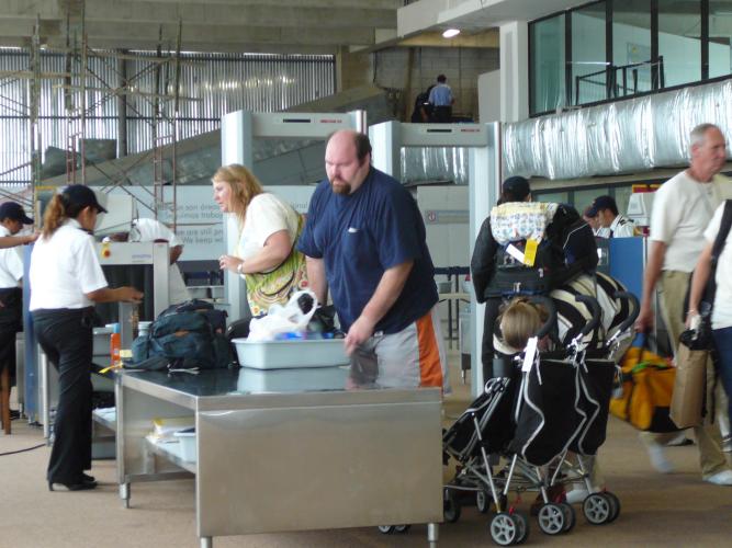 Going through customs again