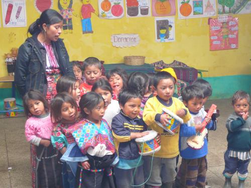 Kindergarten  at a neighboring village school
