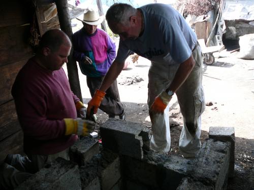 Beginning the 4th and last stove