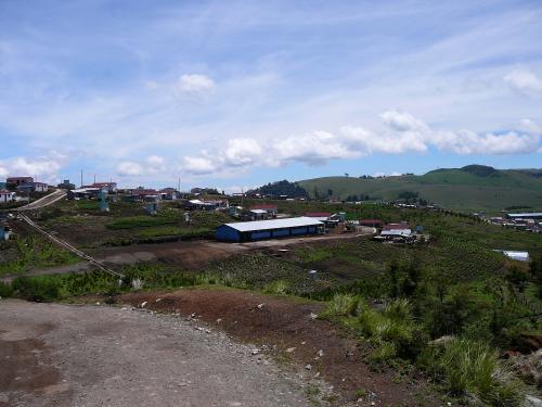 Looking down on the school house ( Our Home)